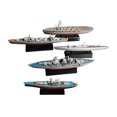 thumbnail image 2 of 5x Mini Warship Party Favors Display Decoration Toy Collectibles Watercraft Model Boat Navy Ship para , Niñas, , Adultos, Macarena barcos de la armada, 2 of 8
