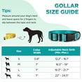 thumbnail image 2 of Rychif Cute Dog Collar, Blue Zebra Stripe Pattern, Soft Nylon Pet Collars for Medium Large Dogs, L, 2 of 5
