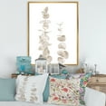 thumbnail image 2 of Designart 'Grey Eucalyptus Branches On White' Traditional Framed Canvas Wall Art Print, 2 of 5