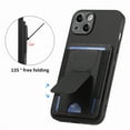 thumbnail image 3 of Allytechgroup Cards Holder Wallet Case for Apple iPhone XS Max, RFID Blocking Slim Fit Kickstand Bumper Shockproof Anti-Fingerprint Protective Phone Case for Women Men, Black, 3 of 9