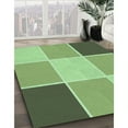 thumbnail image 3 of Ahgly Tapis Rectangulaire Lavable en Machine Vert Olive Terne, 3 Pieds x 5 Pieds, 3 of 7