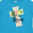 thumbnail image 4 of Inktastic He is Risen Cross with Script and Flowers Boys or Girls Toddler T-Shirt, 4 of 5