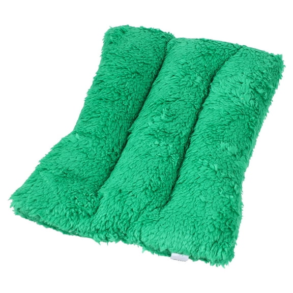 Toyvian Pet Bed Pad in Green Plush Material Ideal for Dogs Cats Hamsters Indoor Outdoor