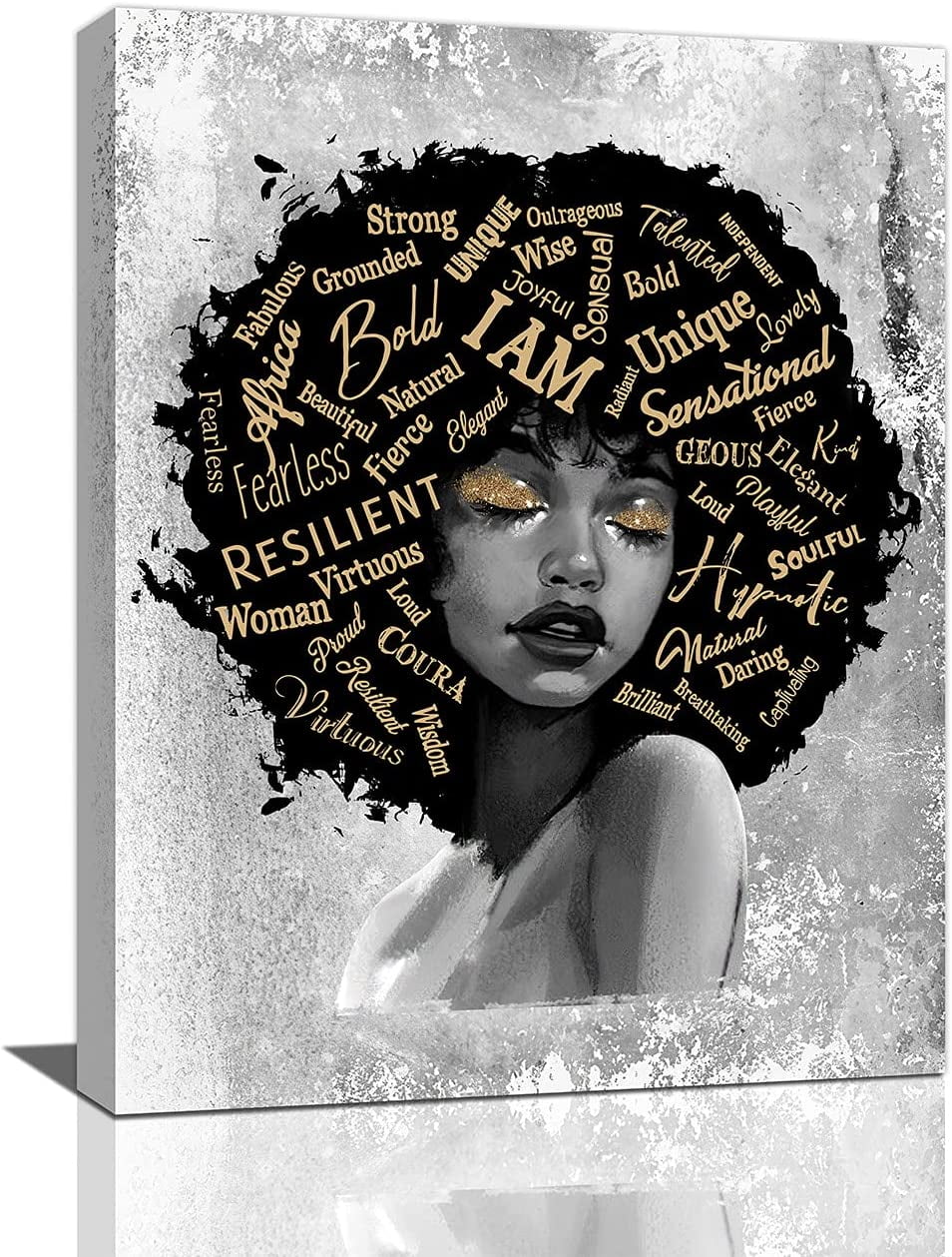 African American Canvas Wall Art Black Women Relax And Enjoy The Time