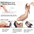 thumbnail image 5 of Heel Pad Shoe Insert - 4 Pairs of Shoe Pad Inserts for Men & Womens Shoes, Sneakers & High Heels - Reduces Heel Discomfort - Soft & Comfortable - Lasting Adhesion - Black & Apricot, 5 of 6