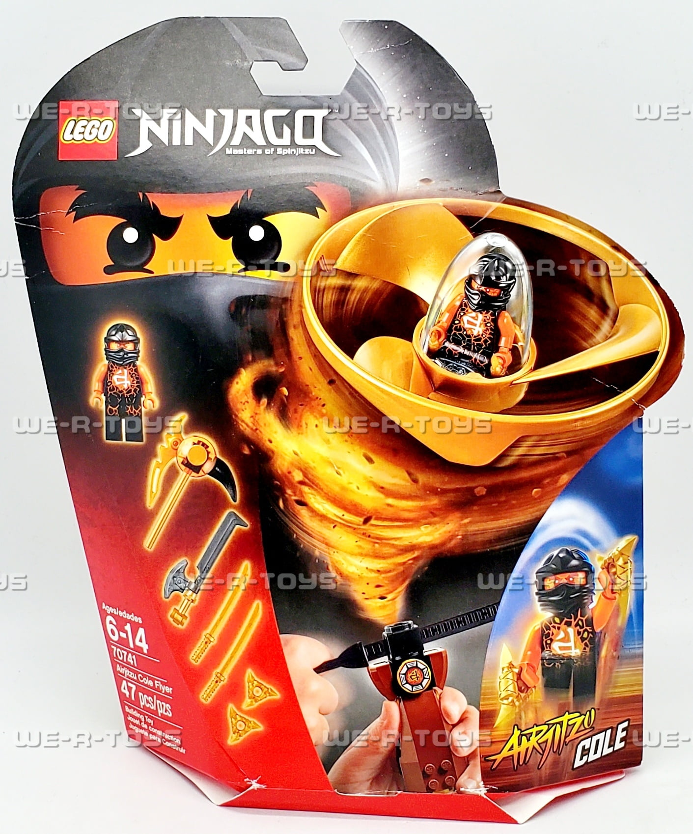 LEGO Ninjago Airjitzu Cole Flyer 47 Piece Building Kit 70741