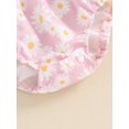 thumbnail image 6 of Bagilaanoe Newborn Baby Girl Summer Floral Rainbow Print Sleeveless Bodysuits + Headband 3M 6M 9M 12M 18M Infant Fashion One Piece Jumpsuit, 6 of 7