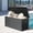 Dark Gray, variant on Resenkos Secure Storage Bin for Cushions and Pool Tools, 190 Gallon Metal Waterproof Outdoor Deck Box for Patio, Dark Brown