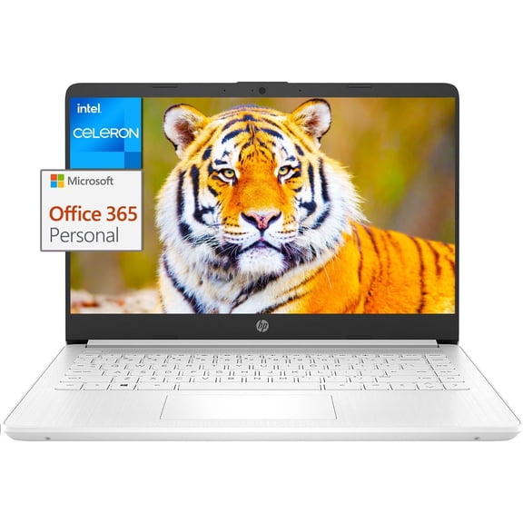 HP Stream 14" Laptop for Student and Business, Intel Quad-Core N4120 Processor, 16GB RAM, 320GB Storage (64GB eMMC + 256GB Card), 1-Year Office 365, Wi-Fi, Windows 11 Home in S