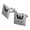 Silver, variant on Justice League Movie Wayne Aerospace Square Cufflink Set - Silver or Gold
