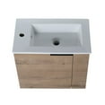thumbnail image 6 of Tcbosik 22" Wall Mounted Bathroom Vanity with Sink, Natural Floating Bathroom Cabinet with White Ceramic Sink, 6 of 7