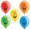10" Party Faces LED Light Up Balloons, Assorted 5ct