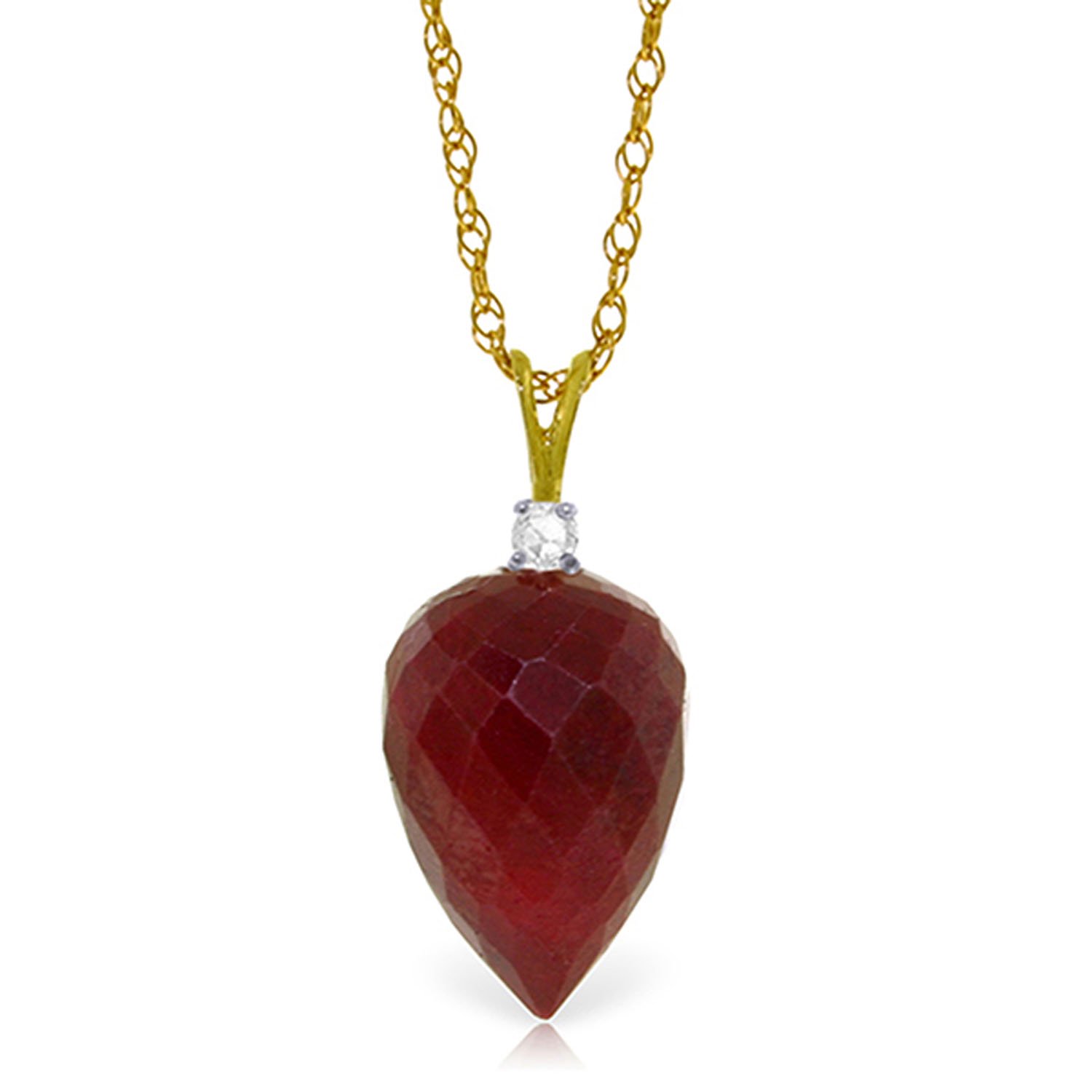 Galaxy Gold 14K Solid Gold Natural Diamond Pendant Necklace for Women - Yellow Gold Fine Jewelry