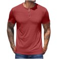 thumbnail image 2 of Short Sleeve Shirts for Men Button Down Men Button Up Shirts Short Sleeve Mens Summer Dress Shirt Men's Summer T Shirts Lightning Deals, 2 of 6