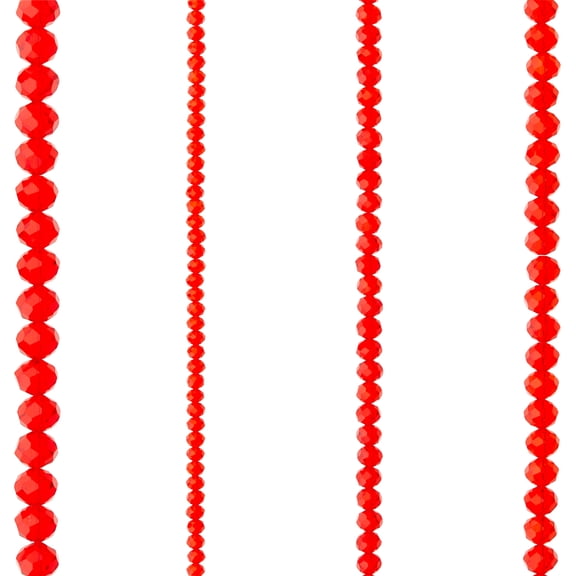 Bead Landing Glass Faceted Rondelle Beads, 12 Pack