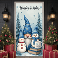 thumbnail image 5 of Decorative Design Winter Wishes Snowman Banner for Holiday Season Indoor Decoration Party Background, 5 of 9