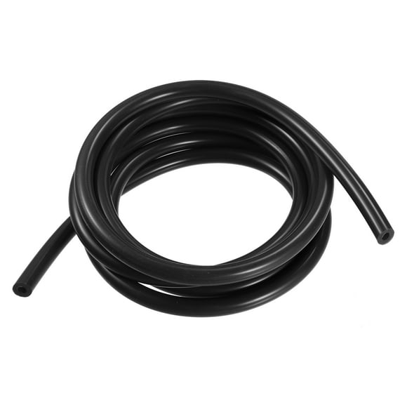 Unique Bargains Silicone Vacuum Tubing Hose ID 5mm 0.2 Inch Wall Thickness 3mm 0.12 Inch 2.5m 8.20ft Length Black