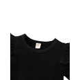 thumbnail image 4 of Trajes De 3 Piezas Halloween Para Niñas Bebés, Camiseta + Falda Tirantes Fantasma + Diadema XBTCLXEBCO Negro;18-24 Meses, 4 of 6