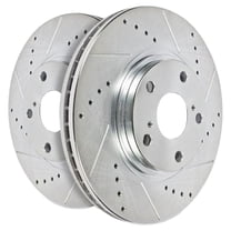 Power Stop Front Pair of Drilled and Slotted Brake Rotors JBR923XPR