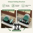 thumbnail image 6 of Costway Dish Drying Rack Collapsible 2 Tier Dish Rack and Drainboard Set Kitchen Counter, 6 of 10