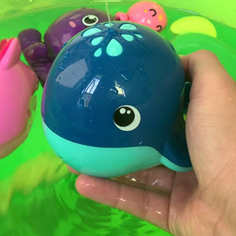 Fridja Cute Marine Life Sprinkler Extrusion Bath Toy Suitable For  3-4-year-old Boys