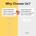 thumbnail image 4 of STICCIO Church Pulpit Podium Stand, 45.2" Clear Acrylic Lectern with 15-Color LED & Storage Shelf, Portable Moving Handles, for Multi-Occasions, 4 of 7