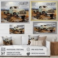 thumbnail image 4 of Designart "Pickup Truck Atmospheric expressionism I" Transportation Floater Framed Wall Art Print, 4 of 7