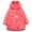 Pink, variant on Richie House Girls' Long Padding Jacket with Ruffles at Waist RH1289