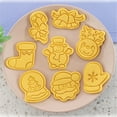 thumbnail image 5 of FHBVT Christmas Baking Molds 8 Piece Silicone Cake Mold Set Non Stick Frosting Cookie Decorating Tray for Holiday Baking DIY Christmas Party Supplies Home Kitchen Gift Decorations, 5 of 8