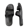 thumbnail image 2 of Black Rubber Slide on Sandal Slippers Double Strap, Dark Brown Hawaii Sandal, Size 6 = Women size 6, 2 of 2