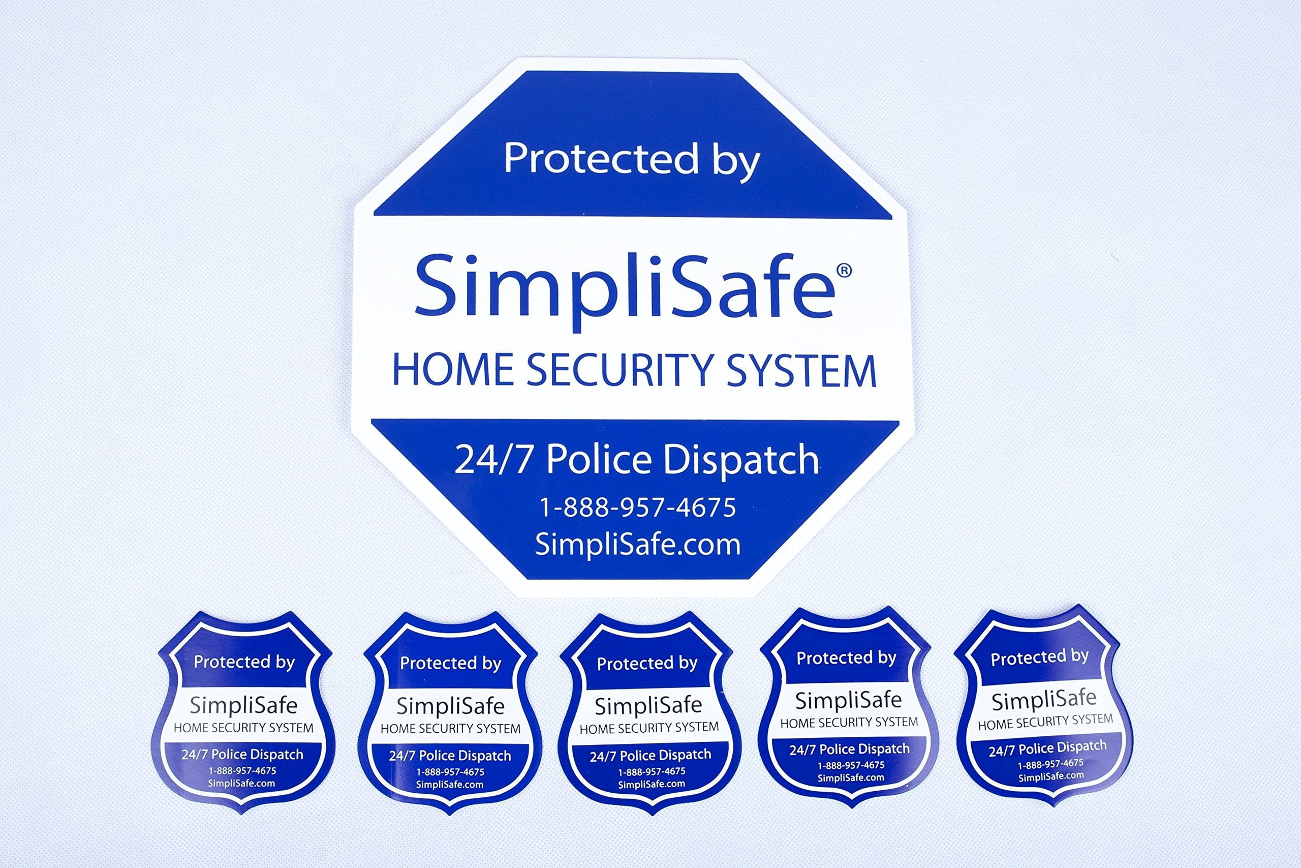 SimpliSafe Home Security System Sign Combo Set Yard Sign x1 Window ...