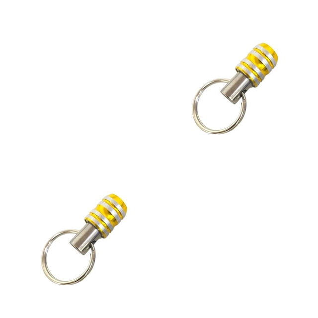 yingyy 1/4 Shank Keychain Tool Multipurpose Hand Tools Professional Small Size Bit Screwdriver Adapter Bits Holder Yellow 2Set