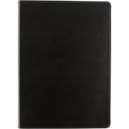C.R. Gibson Black Leather Large Journal Notebook, 7.5'' W x 10.25'' L ...