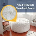 thumbnail image 3 of Ultimate Sack Fauteuil Poire 5 Pi Rempli de Mousse, Housse en Suède Lavable, Rouge, 3 of 8