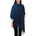 thumbnail image 1 of Mode pour Femmes Tassel Scarf, Bleu Rêve Tourbillon Long Châle, Léger et Chaud, 1 of 6