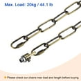 thumbnail image 5 of Uxcell 80" Long Hook Rings Connectors Pendant Light Fixture Chain Bronze 1 Set, 5 of 5