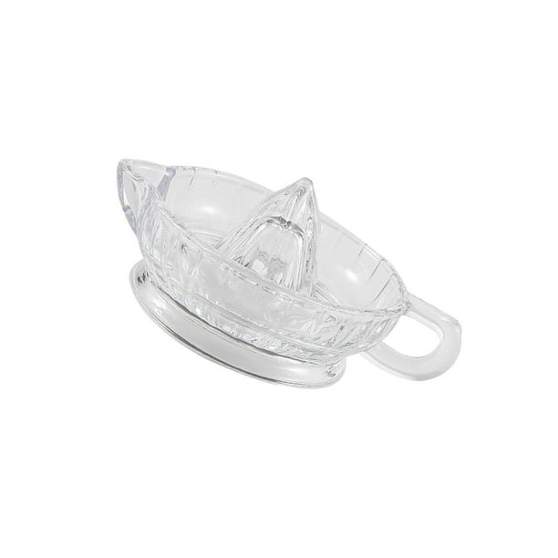 Manual Glass Lemon Squeezer with Pouring Mouth Hand Pour Juicer Handle