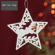 thumbnail image 2 of Navidad Copo De Nieve Ala De Ángel Elk Diseño Colgante Colgante Para Fiesta De Vacaciones Decoración De Árbol De Navidad sonducket HA040432-07, 2 of 6