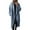 Blue, variant on Elegant Women's Winter Coat Long Jacket Warm Outerwear French Coat for Women's Fashionable Solid Color lapel Woolen Coat Top