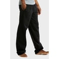 thumbnail image 2 of 2 Packs of Cottonbell Men's Knitted Sweat Pajama Cozy Pants with Drawstring, 2 of 3