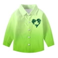 thumbnail image 4 of Boys' Tops, Tees & Shirts St. Patrick's Day Fashion Graphic Button Down Shirt Long Sleeve Shirts for Boys 2026 Size 3-16, 4 of 7