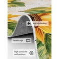 thumbnail image 3 of Summer Sunflower Area Rug for Bedroom 2.7x5 Ft Yellow Flower Leaf Old Newspaper Super Soft fuzzy Throw Rug Non-Slip Fluffy Plush Indoor Floor Carpet for Living Room Nursery Home Decor, 3 of 8