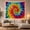 Psychedelic Swirl, variant on Radial Tie Dye With Burst Bright Fiery Core, Mystical Fantasy for Space Lovers, Galaxy Room Decor, Housewarming Gift, Tapestry Wall Hanging for Bedroom and Dorm
