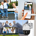 OOSSXX Solar Battery Security Camera Outdoor Wireless