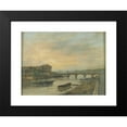 thumbnail image 2 of Giuseppe Canella 14x12 Black Modern Framed Museum Art Print Titled - The Palais Bourbon and the Louis-XVI Bridge (Pont De La Concorde) (1826), 2 of 5