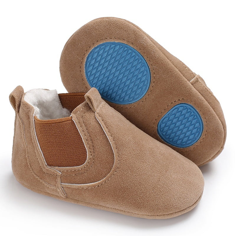 HONGTEYA Baby Oxford Shoes Handmade Baby Moccasins Genuine Leather Toddler Sneakers with Nonslip Soft Suede Sole for Boys Girls 0-24 Months