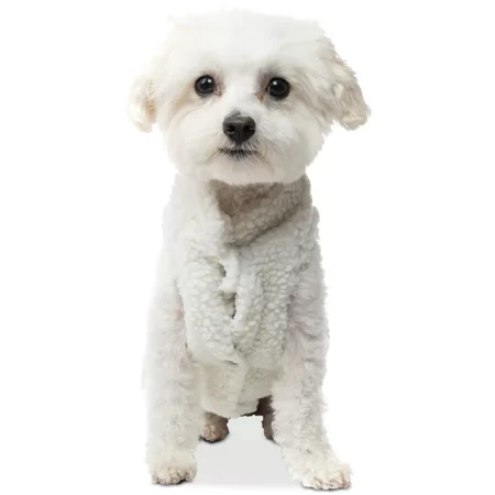 Collectioneighteen Fleece Pet Dog Coat Ivory Small