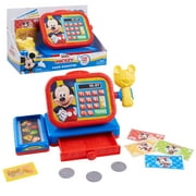 Disney Junior Mickey Mouse Funhouse Cash Register with Realistic Sounds, Pretend Play Money and Scanner, Officially Licensed Kids Toys for Ages 3 Up, Gifts and Presents