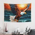 thumbnail image 2 of Xecao Textured Bald Eagle Print Tapestry, Wall Hanging Room Funny Decor, Backdrop Room Decor for Bedroom Living Room dormitory, 2 of 8