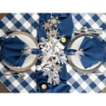 thumbnail image 3 of DII Navy Buffalo Check Tablecloth, 60x84", 100% Cotton, 3 of 8